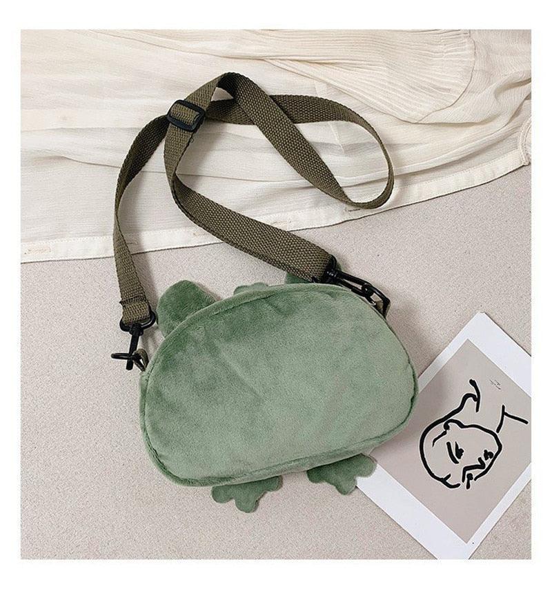 Kawaii Frog Shoulder Backpack Crossbody Bag Coin Purse - Plushies
