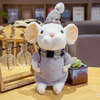 10" creative kawaii animals mouse, bunny and sheep plush stuffed toys - Plushies