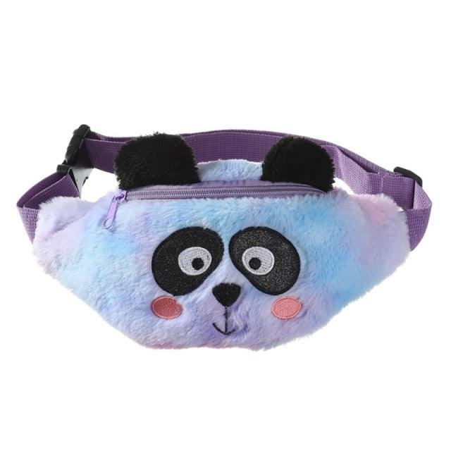 Cute Colorful Panda Fanny Pack Plush Waist Bag - Plushies