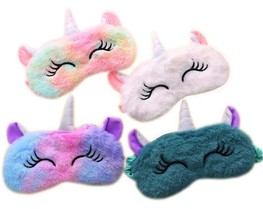 Cute Unicorn Plushy Sleep Masks, Great for Gifts for All Ages - Plushies