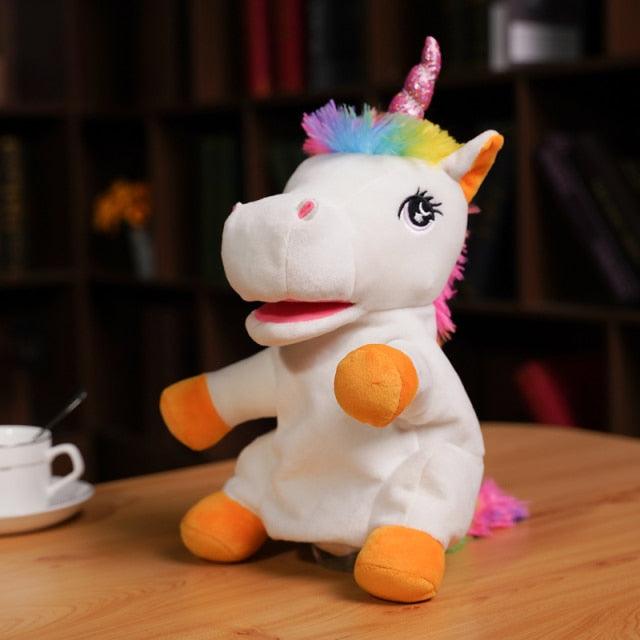 Cute Animal Plush Hand Puppets, Soft Toys Chickens Unicorn Cattle Penguins for Children - Plushies