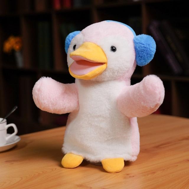 Cute Animal Plush Hand Puppets, Soft Toys Chickens Unicorn Cattle Penguins for Children - Plushies