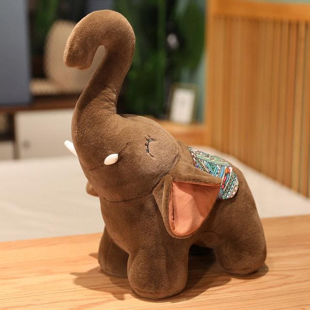 Long Nose Kawaii Cartoon Elephant Plush Toy - Plushies