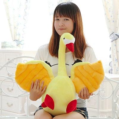 20" Yellow Swan Plush Toy - Plushies