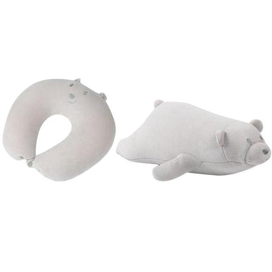 Reversible Polar Bear U-Neck Travel Pillow - Plushies