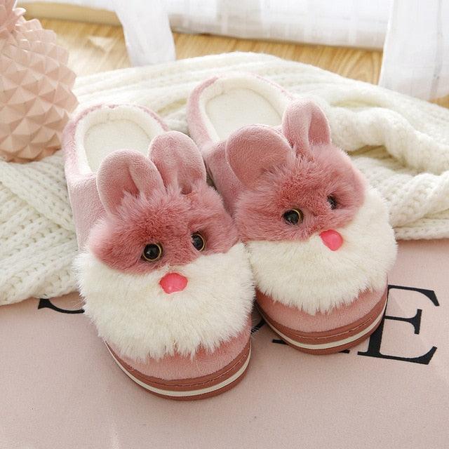 Cute Indoor Rabbit Slippers - Plushies