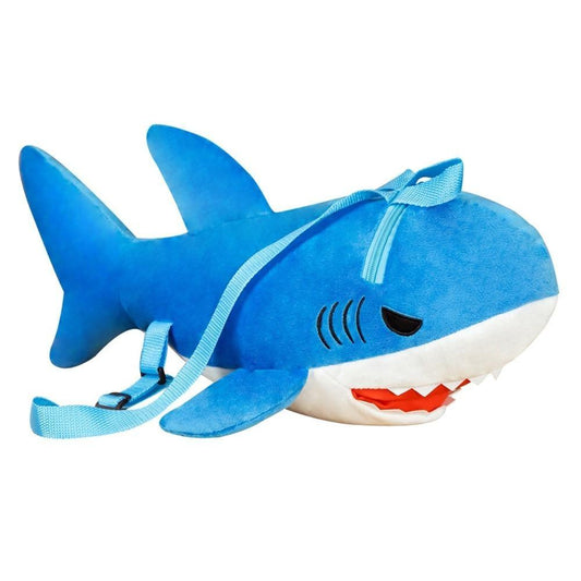 Cute Great White Shark Plush Backpack - Plushies