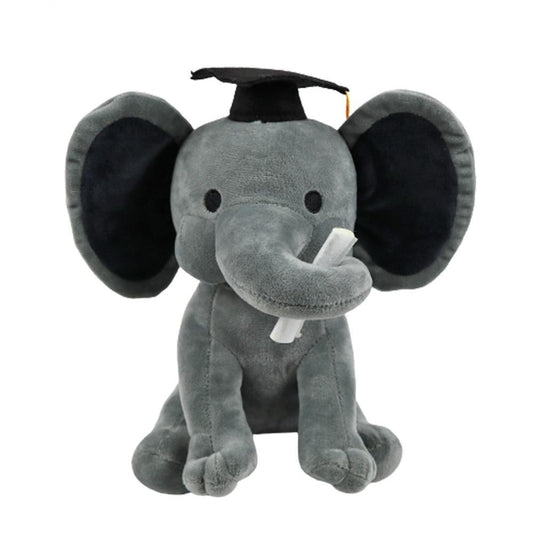 Kawaii Graduation Elephant Plush Toy - Plushies