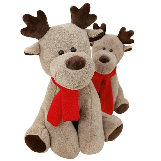 Cute Christmas Elk Plush Toy - Plushies