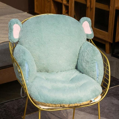 Chair Cushion Cat Student Seat  Backrest Mat - Plushies