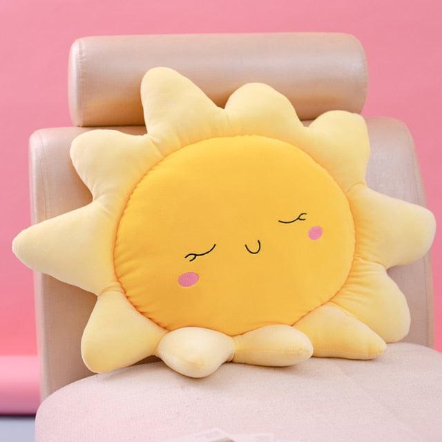 Car Sun Cloud Neck Sofa Cushion Pillow Plush Toy - Plushies