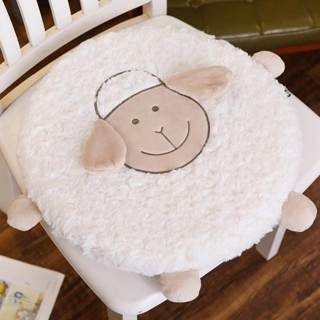 Cute Fuzzy Animal Chair Cushions - Plushies