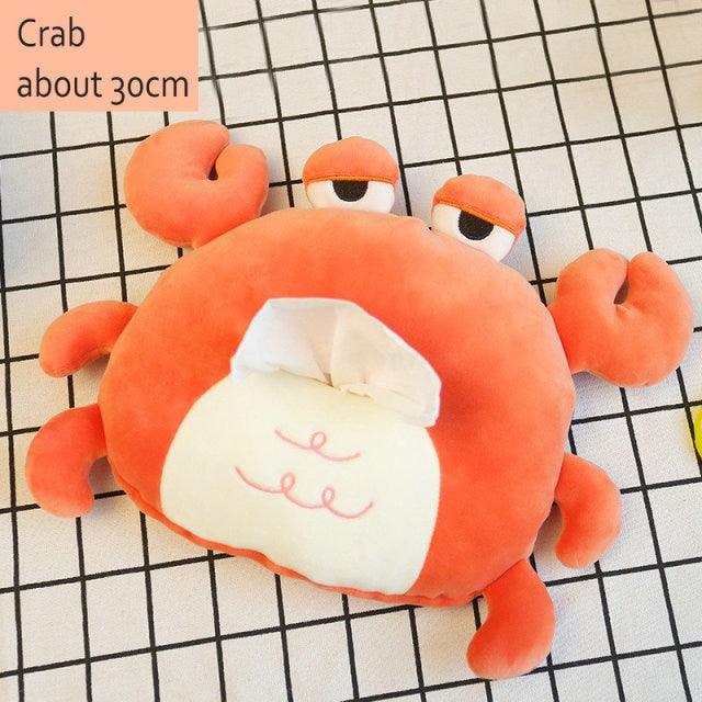 Crab & Lion Plush Tissue Covers - Plushies
