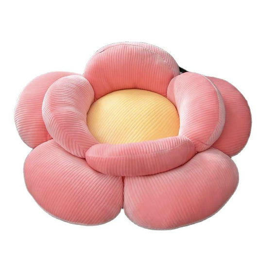 Pink Flower Seat Pillow Futon Ground Mat Cushion - Plushies