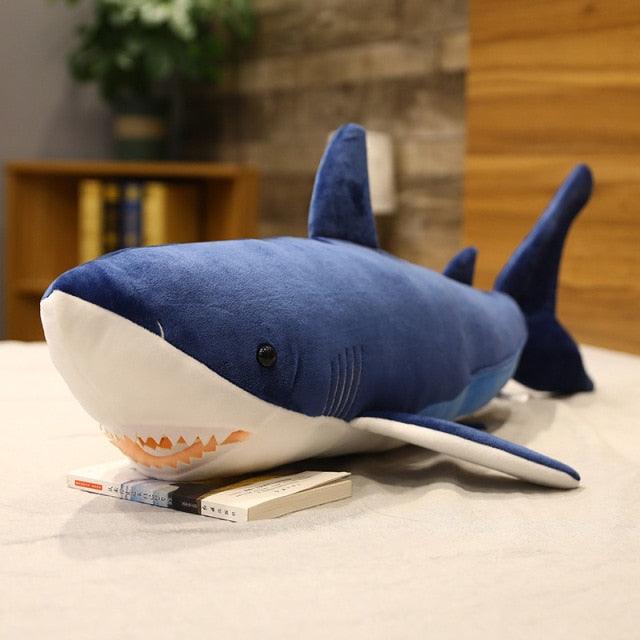 Soft Cartoon Bite Shark Plush Toy - Plushies