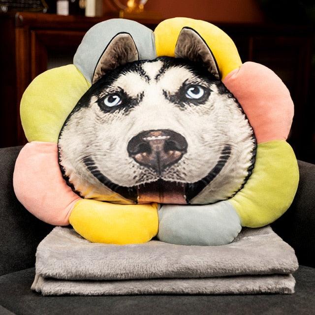 Colorful Animal Pillows with Blanket - Plushies