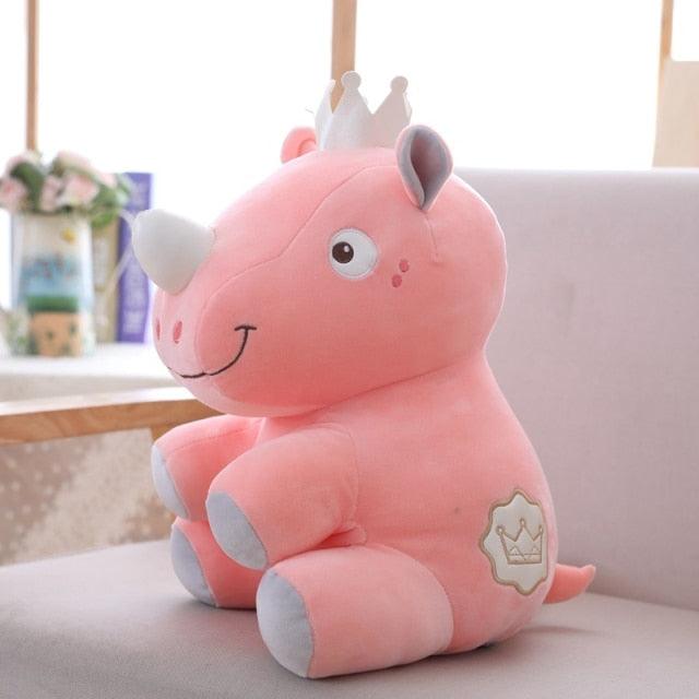 Adorable Rhino Plushies with Crowns - Plushies