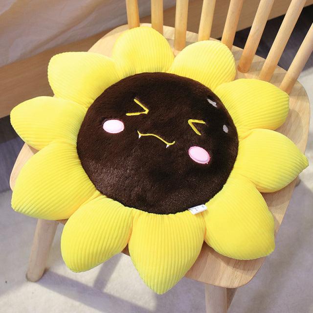 Cute Expressive Sunflower Cushions - Plushies