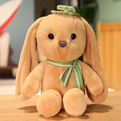 Long Eared Rabbit With Hat Plush Toys - Plushies
