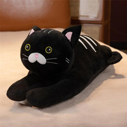 Kawaii Lying Down Cat Stuffed Animals - Plushies