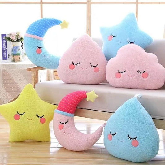 New Kawaii Sky Series Pillow Soft Star Clouds Water Plush Toys - Plushies