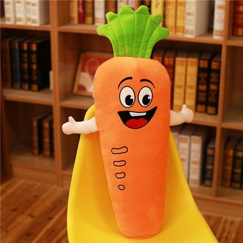 17.5"  Funny Stuffed Carrot Plush Toy - Plushies