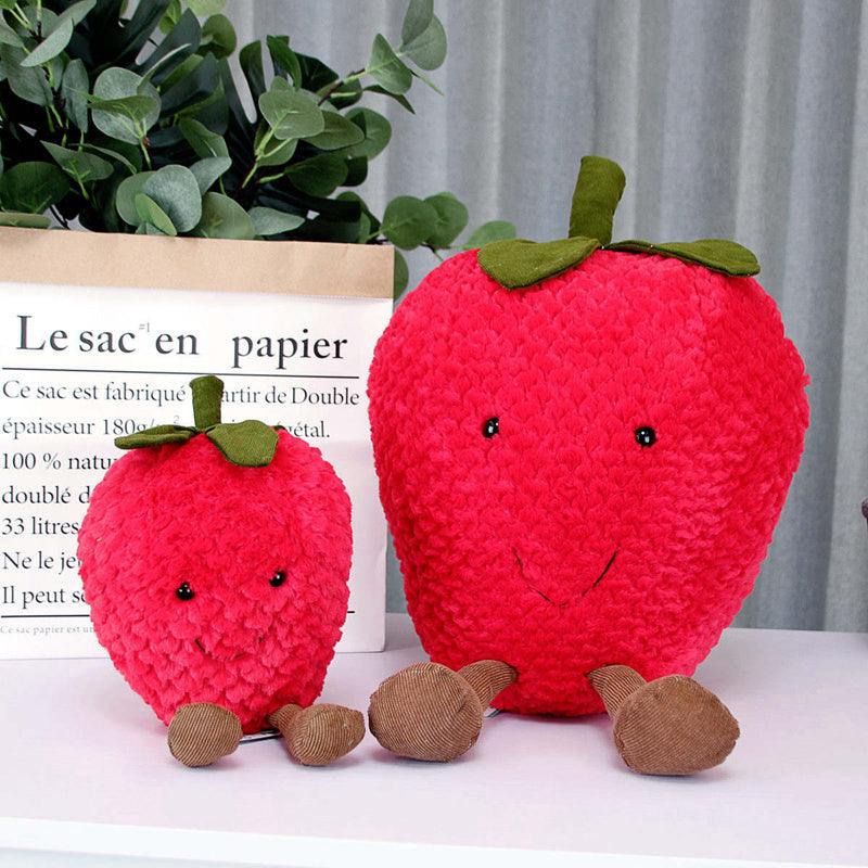 Super Soft and Funny Pineapple and Strawberry Fruit Plushies - Plushies