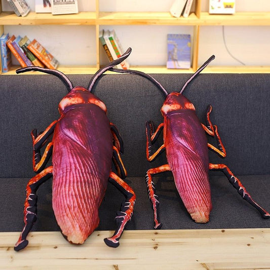 21"-37" Large Realistic Funny Simulated Cockroach Plush Pillows - Plushies